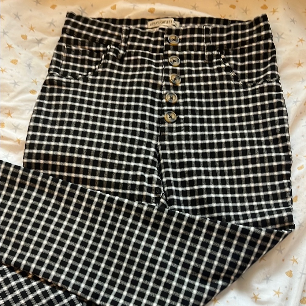 Urban Outfitters Checkered High-Waisted Pants